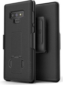 img 3 attached to Ultra Slim DuraClip Belt Case Holster for Galaxy Note 📱 9 - Enhanced Protective Hard Cover with Rotating Clip (Sleek Black)