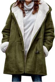 img 4 attached to Windproof Outerwear Fashion Overcoat Pockets Women's Clothing for Coats, Jackets & Vests