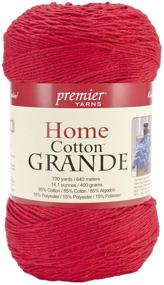 img 1 attached to Premier Yarns Cotton Grande Cranberry