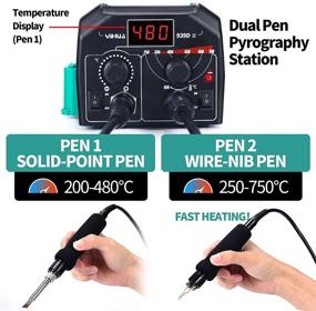 img 3 attached to 🔥 YIHUA Pyrography Solid Point - Adjustable Temperature Range: 200-480°C and 250-750°C