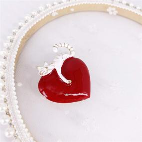 img 2 attached to 💖 LAXPICOL Lovely Enamel Brooch: Perfect Jewelry for Girlfriends and Girls
