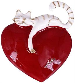 img 4 attached to 💖 LAXPICOL Lovely Enamel Brooch: Perfect Jewelry for Girlfriends and Girls