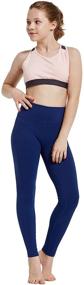 img 3 attached to 🏃 BALEAF Girls' Running Active Full Length Leggings: Performance-driven Clothing for Active Youth