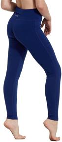 img 1 attached to 🏃 BALEAF Girls' Running Active Full Length Leggings: Performance-driven Clothing for Active Youth