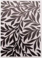 🌿 joyful home 1pc leaves background embossing folder for card making: floral diy plastic scrapbooking, photo album, cardstock, paper & craft decoration template mold (11x16cm) logo