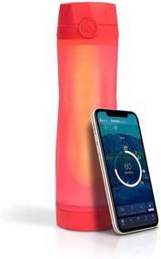 img 2 attached to Hidrate Spark 3: Stay Hydrated with a Glowing Reminder - Smart Water Bottle, 20 oz, Coral