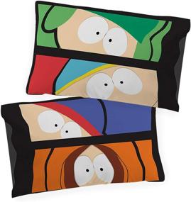 img 2 attached to 🛏️ Jay Franco South Park Heyo 1 Single Reversible Pillowcase: Eric, Kenny, Kyle, & Stan - Double-Sided & Super Soft Bedding