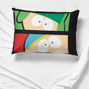 img 1 attached to 🛏️ Jay Franco South Park Heyo 1 Single Reversible Pillowcase: Eric, Kenny, Kyle, & Stan - Double-Sided & Super Soft Bedding