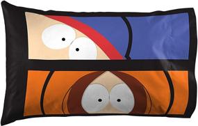 img 3 attached to 🛏️ Jay Franco South Park Heyo 1 Single Reversible Pillowcase: Eric, Kenny, Kyle, & Stan - Double-Sided & Super Soft Bedding