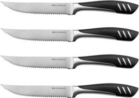 img 4 attached to 🍴 Premium Stainless Steel Steak Knife Set - Bellemain (4 pieces)