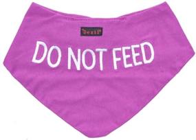 img 4 attached to 🐾 Prevent Accidents: Personalized Purple Dog Bandana with Quality Embroidered Message - Fashion Accessory, Neck Scarf Warns Others in Advance