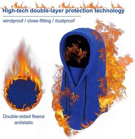 img 2 attached to ❄️ Joyoldelf Heavyweight Kids Balaclava Face Mask: Ultimate Windproof & Warmth for Skiing, Cycling, Hiking, Camping