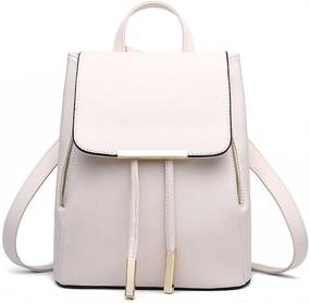 img 4 attached to KARRESLY Backpack Leather Rucksack Shoulder Women's Handbags & Wallets