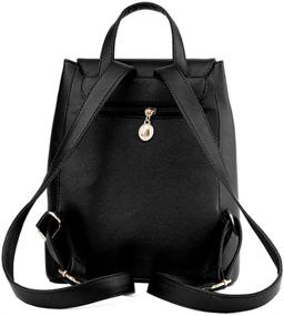 img 1 attached to KARRESLY Backpack Leather Rucksack Shoulder Women's Handbags & Wallets