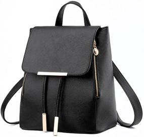 img 3 attached to KARRESLY Backpack Leather Rucksack Shoulder Women's Handbags & Wallets