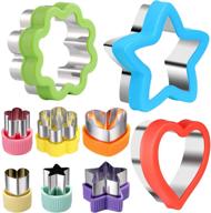 🍪 cutter shapes set – assorted sizes cookie cutters set with fruit cookie pastry stamps mold logo