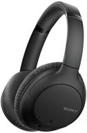 sony noise cancelling wireless headphones - black | 35 hours battery life | quick charge | built-in mic | voice assistant logo