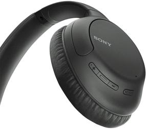 img 3 attached to Беспроводные наушники Sony с шумоподавлением - черные | 35 часов работы от аккумулятора | Быстрая зарядка | Встроенный микрофон | Голосовой помощник