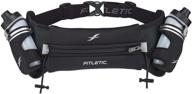 🏃 fitletic hydra 12 v2 hydration belt - ultimate zero bounce running belt for triathlon, ironman, marathon, 10k, 5k, trail races - wide range of sizes and vibrant colors логотип