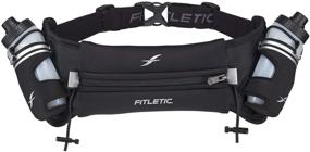 img 4 attached to 🏃 Fitletic Hydra 12 V2 Hydration Belt - Ultimate Zero Bounce Running Belt for Triathlon, Ironman, Marathon, 10K, 5K, Trail Races - Wide Range of Sizes and Vibrant Colors