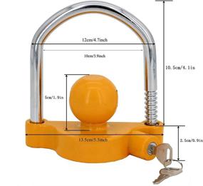 img 3 attached to 🔒 ELSOON Towing Anti-Theft Lock Kit - Universal Coupler Lock, Dual Bent Pin Lock, and Brass Coupler Lock for Enhanced Security and Anti-Theft Protection