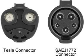 img 3 attached to Переходник MAX GREEN от J1772 к зарядке Tesla: 🔌 110-250V, 60A | Совместим с зарядным устройством EV автомобиля SAE J1772