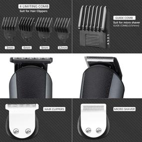 img 1 attached to 🧔 2021 New RESUXI 12 in 1 Mens Grooming Kit - Beard Trimmer for Men, Cordless Hair Clippers, Mustache & Nose Trimmer, Body Groomer, Wireless Clippers Hair Cutting Kit - 2 Adjustable Speed, Waterproof, LCD Display