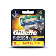 🪒 get a smooth shave with gillette fusion5 proglide men's razor blades - 8 refills (packaging may vary) logo