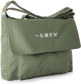 img 4 attached to Простая и стильная холстовая сумка на плечо Togo - универсальная сумка на плечо, стиль хобо для модных студентов обоих полов.