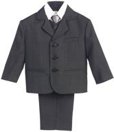👔 classic dark gray suit shirt: premium quality boys' clothing logo