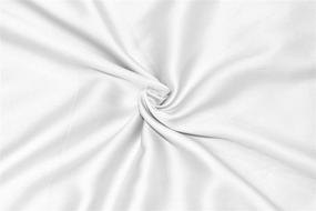 img 2 attached to 🛏️ Discover Ultimate Comfort with LINENWALAS Organic Bamboo Fitted Sheet - Premium Soft Bedding in a Luxurious Gift Bag (White, King)