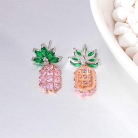 img 2 attached to CiNily Pineapple Earrings Earring Gemstone