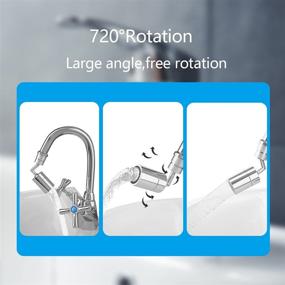 img 2 attached to 💦 Enhanced Universal Splash Filter Faucet: 720° Swivel, 2 Water Outlet Modes, 4-Layer Mesh Filter - Ideal for Kitchen and Bathroom