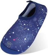 👟 estamico kids swim water shoes: cartoon lightweight non-slip aqua socks for boys and girls logo