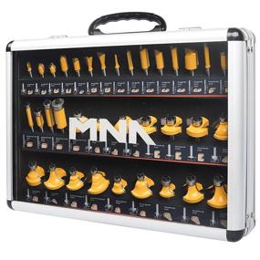 img 4 attached to MNA Router Bits 35 Pcs Set: The Ultimate 1/4 Inch Shank Router Bit Kit for All Your Woodworking Needs!