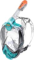 seac libera snorkel mask, full face snorkeling gear logo