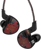 🎧 kz zs10 hifi iem earbuds, five driver in-ear headphones monitors earphones (black) - no mic logo
