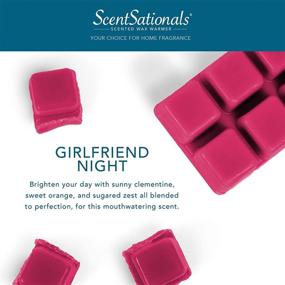 img 3 attached to 🕯️ Scentsationals Girlfriend Night Scented Wax Cubes - Fragrance Wax Melts Pack, Electric Home Warmer Tart, Wickless Candle Bar Air Freshener, Spa Aroma Decor Gift - 2.5 oz