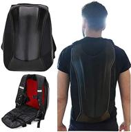 🎒 men's waterproof hard shell carbon fiber riding backpack, ideal for motorcyclists logo
