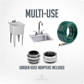 img 1 attached to 🚿 SmarterFresh Five Piece Female Faucet Adapter Kit: Connect Garden Hose, Water Filter, and Standard Hose Easily in RV & Other Spaces