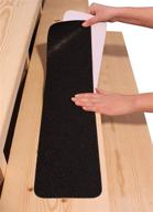 🚫 10-pack black anti-slip strips - non-slip outdoor tape for stair treads, 6"x30 logo