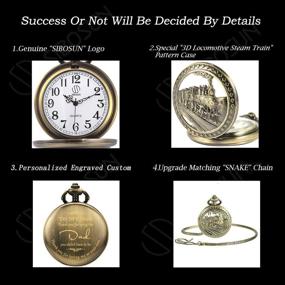 img 2 attached to Oyeaho Watches Birthday Christmas Valentines Men's Watches and Pocket Watches