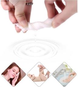 img 2 attached to 🧺 XICHEN 100 pcs Disposable Towel for Face Washing - Multifunctional Cotton Pads for Cosmetics - 50pcs/Box with 50 Replacement Refills - Wet/Dry Usage