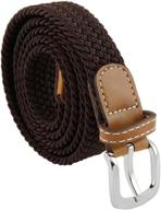 samtree braided women leather stretch logo