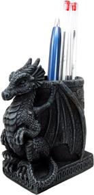 img 2 attached to 🐉 Enhance Your Office Desk with Ebros Medieval Fantasy Smaug Dragon Stationery Holder: Perfect Gothic Organizer for Pens, Pencils, and More!