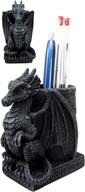 🐉 enhance your office desk with ebros medieval fantasy smaug dragon stationery holder: perfect gothic organizer for pens, pencils, and more! logo