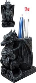 img 4 attached to 🐉 Enhance Your Office Desk with Ebros Medieval Fantasy Smaug Dragon Stationery Holder: Perfect Gothic Organizer for Pens, Pencils, and More!
