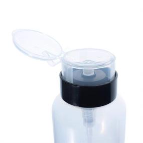 img 2 attached to 💧 Convenient 8 Oz. or 250ml Empty Liquid Pump Dispenser Bottles with Lockable Head Pump (Set of 2)