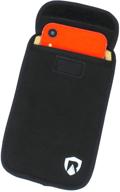 radiarmor emf blocking cell phone sleeve - updated version (black, large) for effective emf protection logo