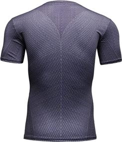 img 2 attached to 👕 Ultimate Men's Superhero Compression Shirt: Stay Cool, Dry, and Fit in this Athletic Gym Top